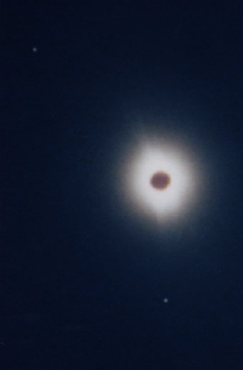 Solar corona with Mercury and Jupiter