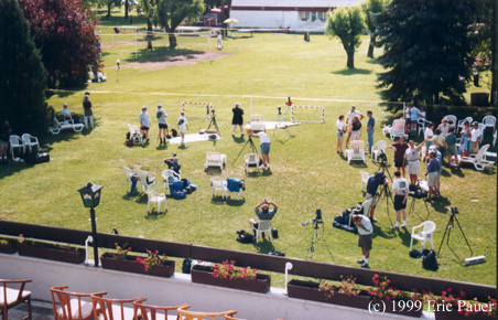 ATMoB group readies for the eclipse on the ground below