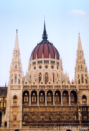 Close up of Hungarian Parliament Building