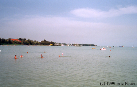 View across Lake Balaton