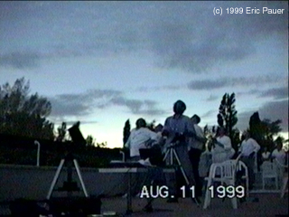 Eric stares in awe at the totally eclipsed sun