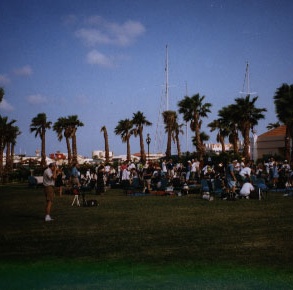 Clear morning at Oranjestad Viewing Site